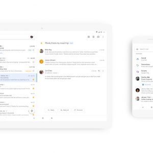 اپلیکیشن جیمیل با تم جدید متریال برای اندروید و آی‌اواس منتشر کرد