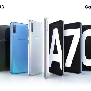 گلکسی A70 با دوربین سه گانه 32 مگاپیکسلی رونمایی شد