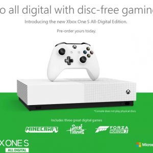 مایکروسافت از نسخه All Digital، کنسول Xbox One S رونمایی کرد
