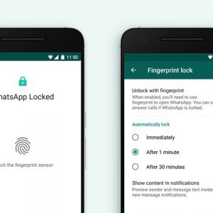 واتس‌‌اپ قابلیت اثرانگشت را به نسخه اندروید اپلیکیشن اضافه کرد