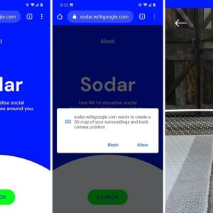 گوگل از ابزار واقعیت افزوده Sodar برای حفظ فاصله اجتماعی معرفی کرد