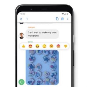 گوگل قابلیت ری‌اکشن ایموجی را به برنامه اندرویدی Messages اضافه کرد