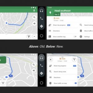 رابط کاربری گوگل مپس برای اندروید Auto روی موبایل بروزرسانی شد
