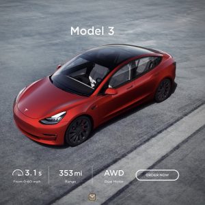 آپدیت نرم افزار تسلا برای 2021 Model 3، افزایش برد را نشان می دهد