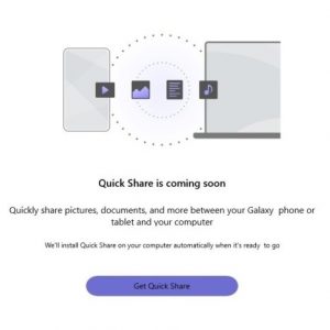 سامسونگ نرم افزار Quick Share را برای ویندوز 10 منتشر کرد