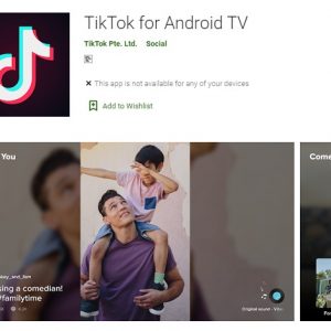 اپلیکیشن تیک تاک برای پلتفرم Android TV در دسترس قرار گرفت