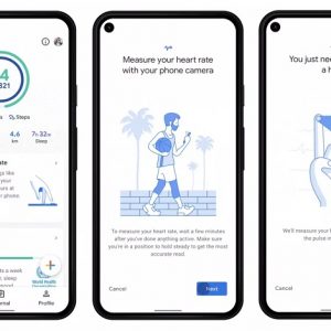 امکان پایش ضربان قلب و تنفس با دوربین در اپلیکیشن گوگل فیت