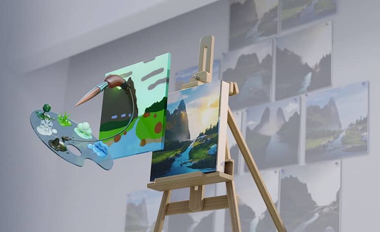 معرفی نرم افزار Canvas انویدیا؛ تبدیل نقاشی ساده به تصاویر طبیعی