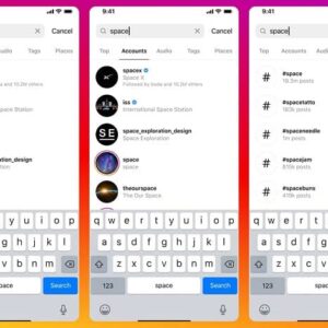 بهبود جستجوی اینستاگرام برای کمک به کاهش فاصله رقابت با تیک تاک