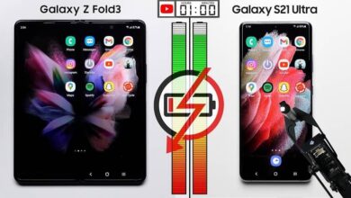 تست باتری گلکسی زد فولد 3 با اس 21 اولترا