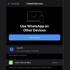 پشتیبانی از چند دستگاه در نسخه بتا iOS واتس اپ اضافه شد