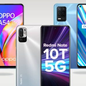 مقایسه مشخصات ردمی نوت 10T 5G و ریلمی 8 5G و اوپو A54 5G