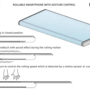 ثبت پتنت جدید هواوی از گوشی با نمایشگر رول شدنی و ژست های کنترلی