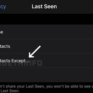 واتس اپ مشغول کار روی پارامتر My Contacts Expect در بخش Last Seen است
