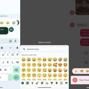 قابلیت واکنش ایموجی به پیام ها در گوگل Messages