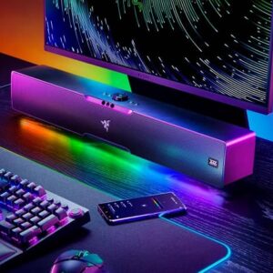 ساندبار ریزر Leviathan V2 Pro با توانایی تنظیم صدا سه بعدی براساس موقعیت سر شما