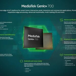 مدیاتک پلتفرم اینترنت اشیا را با Genio 700 گسترش می دهد