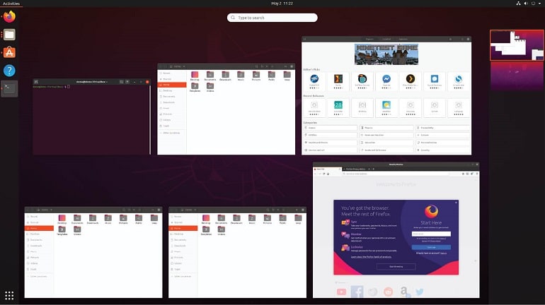 نحوه ایجاد و مدیریت فضای کاری در اوبونتو