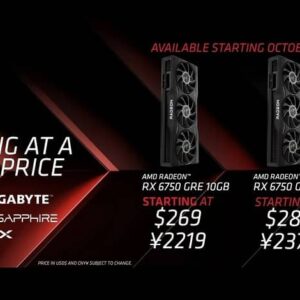 معرفی کارت گرافیک AMD Radeon RX 6750 GRE در دو پیکربندی