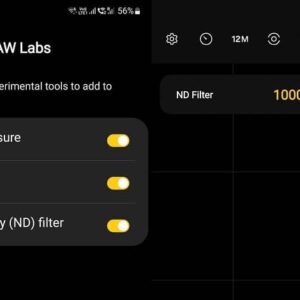 اپلیکیشن دوربین RAW Expert با ویژگی فیلتر ND به روز شد