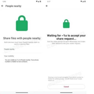واتس اپ در حال آزمایش ویژگی اشتراک گذاری فایل مانند Quick Share است