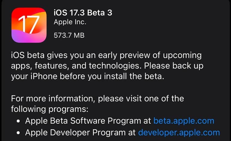 apple-releases-ios-17-3-beta-3-to-developers