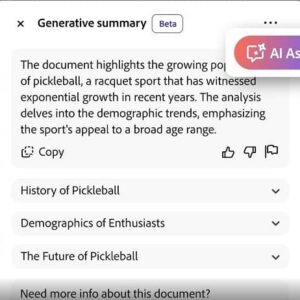 ادوبی ویژگی های جدید هوش مصنوعی را به Acrobat و Reader PDF می آورد