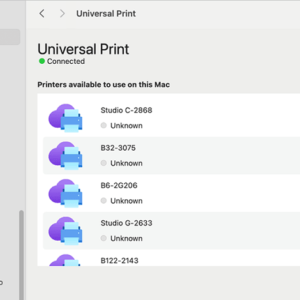 مایکروسافت پیش نمایش عمومی Universal Print را برای MacOS ارائه کرد