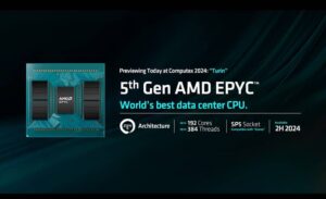 AMD از پردازنده‌های Turin نسل پنجم EPYC رونمایی کرد