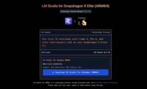 اکنون می توانید LLMها را روی لپ تاپ اسنپدراگون X Elite با LM Studio اجرا کنید