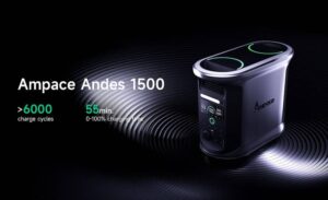 Ampace از پاور استیشن قابل حمل Andes 1500 رونمایی کرد