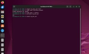 نحوه تنظیم متغیرهای محیطی در اوبونتو