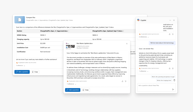 Copilot in OneDrive اکنون برای همه کاربران تجاری در دسترس است