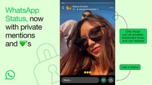 واتس‌اپ لایک‌های استاتوس و منشن خصوصی را برای ارتباطات بهتر منتشر کرد