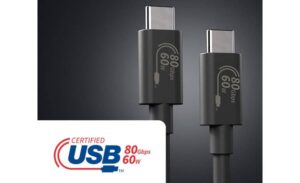 معرفی اولین کابل USB4 2.0 با سرعت 80 گیگابیت بر ثانیه