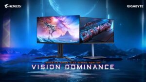 گیگابایت دو مانیتور گیمینگ 2025 با پنل QD-OLED را معرفی کرد