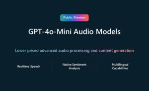 انتشار مدل‌های صوتی GPT-4o Mini از سوی Azure برای هوش مصنوعی گفتار بلادرنگ