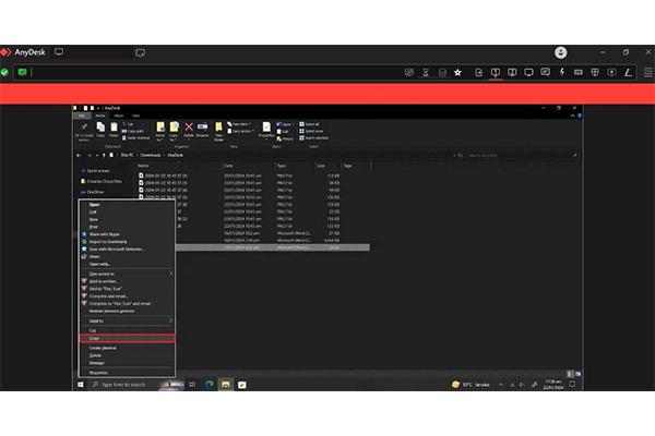 انتقال فایل‌ از سرور مجازی به کامپیوتر با استفاده از AnyDesk