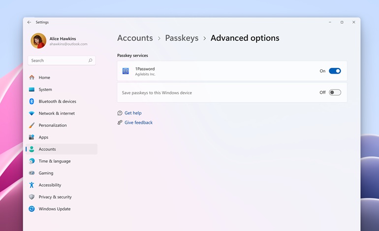 آپدیت جدید ویندوز 11، ادغام رمز عبور 1Password را به همراه دارد