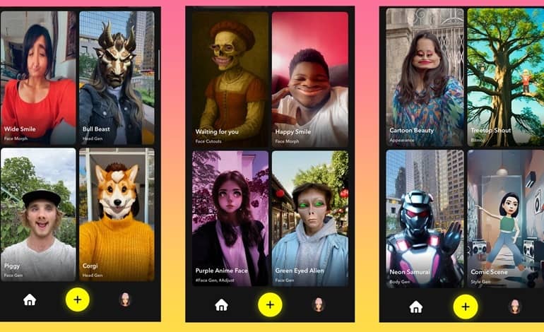 اپلیکیشن مستقل جدید Snapchat برای ایجاد افکت‌های واقعیت افزوده با هوش مصنوعی