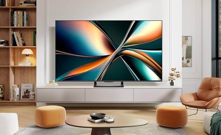 عرضه تلویزیون‌ Mini-LED هایسنس سری U7Q با فناوری Dolby Atmosو حالت بازی 165 هرتز