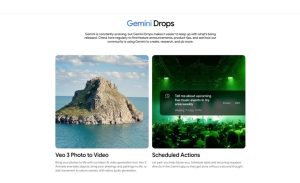 گوگل از مجموعه Gemini Drops و صفحه‌ جدید برای معرفی قابلیت‌های تازه رونمایی کرد
