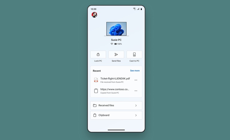 قابلیت جدید Phone Link امکان کنترل از راه دور کامپیوتر ویندوز 11 را فراهم می‌کند