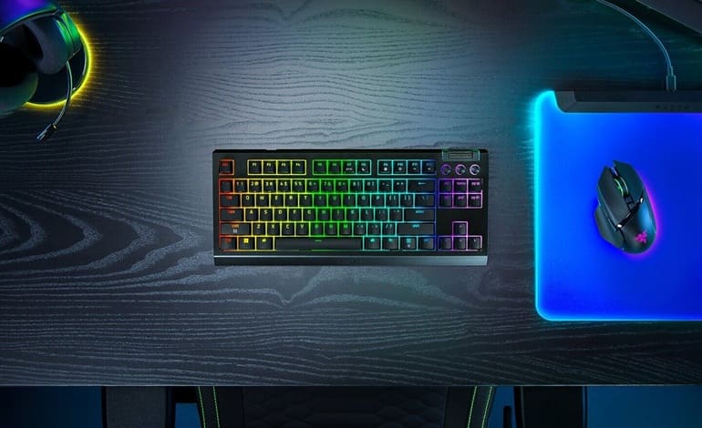 ریزر کیبورد BlackWidow V4 Tenkeyless HyperSpeed را معرفی کرد