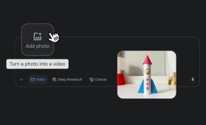 Gemini اکنون می‌تواند عکس‌ها را به ویدیو تبدیل کند