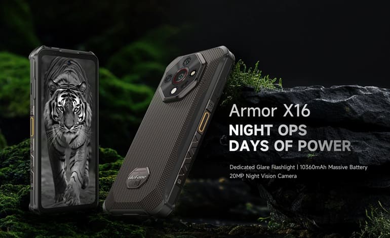 یولفون از Armor X16 با دوربین دید در شب و باتری عظیم رونمایی کرد
