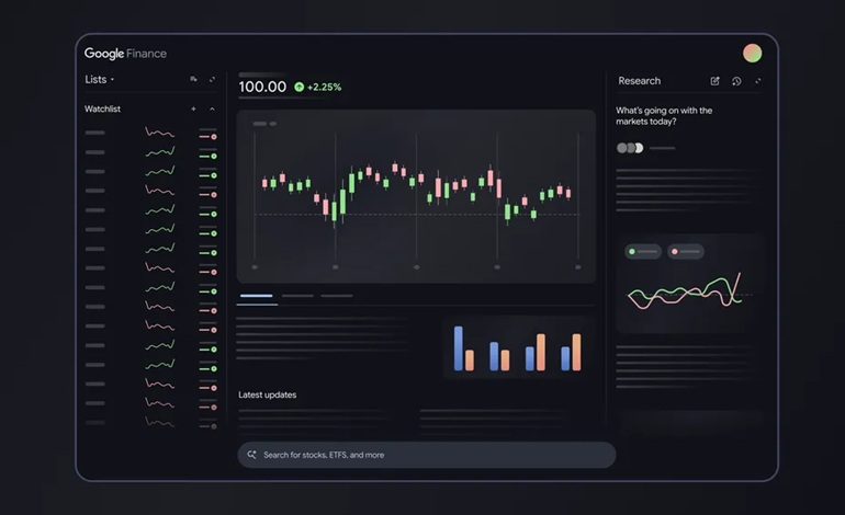 بازطراحی Google Finance با تمرکز کامل بر هوش مصنوعی و افزودن چت‌بات اختصاصی