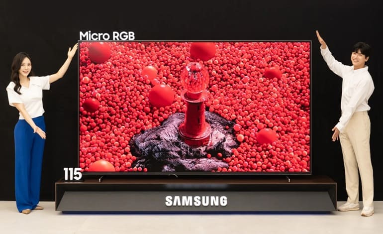 سامسونگ اولین تلویزیون 115 اینچی Micro RGB جهان را عرضه کرد