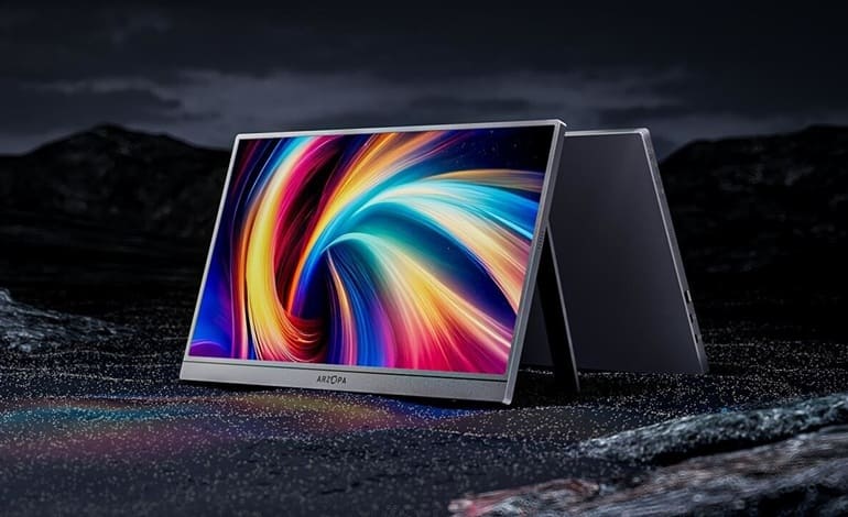 عرضه نمایشگر قابل‌حمل Arzopa Z3FC با نرخ نوسازی 180 هرتز و وضوح 2.5K