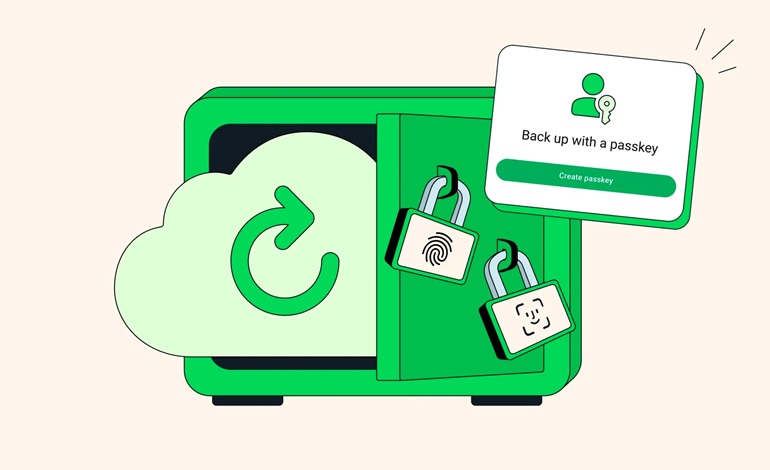 رونمایی واتس‌اپ از قابلیت Passkey برای پشتیبان‌گیری‌های رمزگذاری‌شده سرتاسری